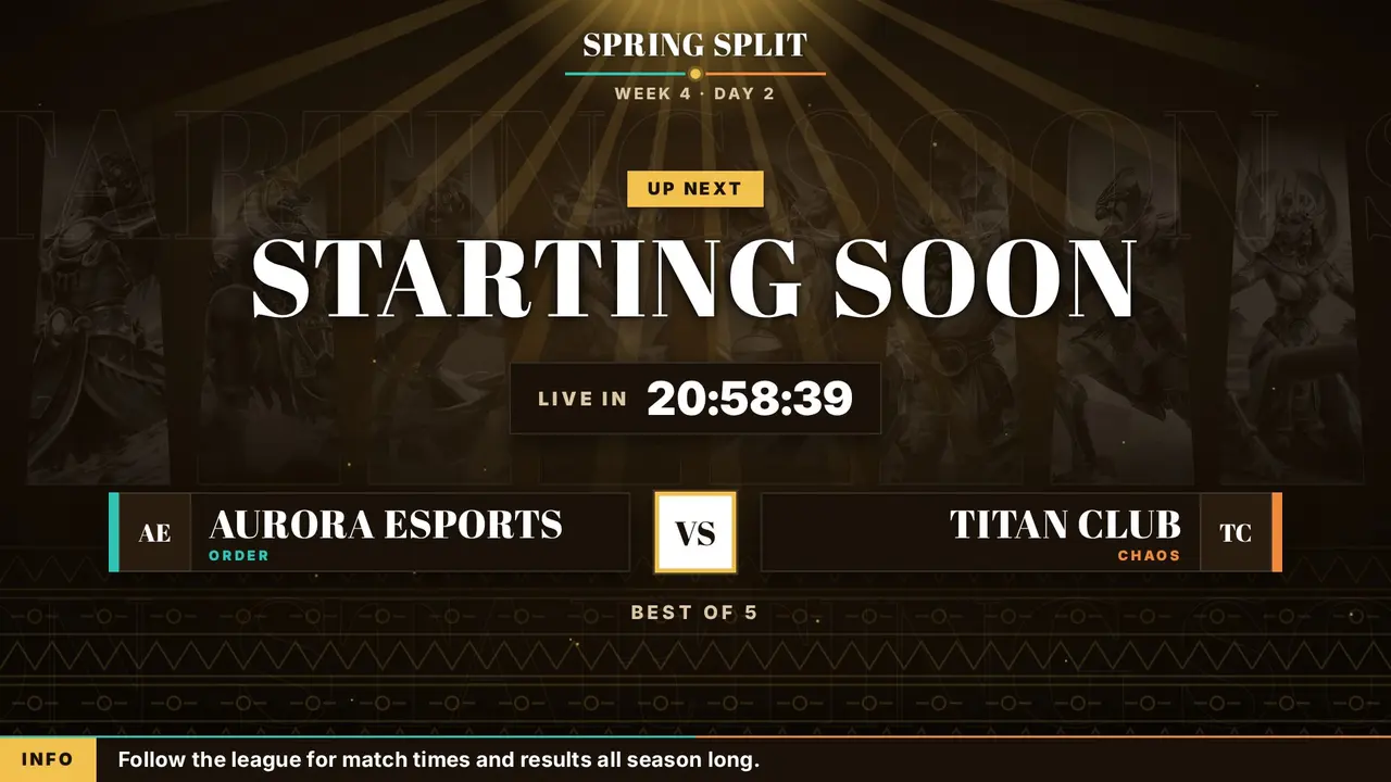 Pantheon starting soon screen, Egyptian look