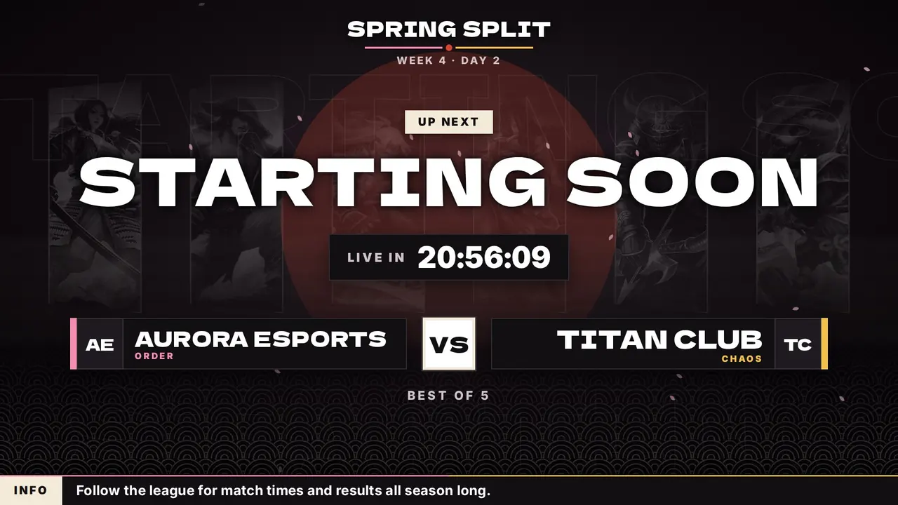 Pantheon starting soon screen, Japanese look